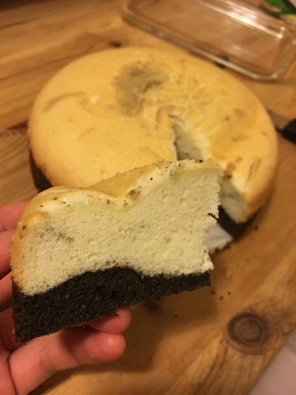 中岛老师的双层黑芝麻酱戚风