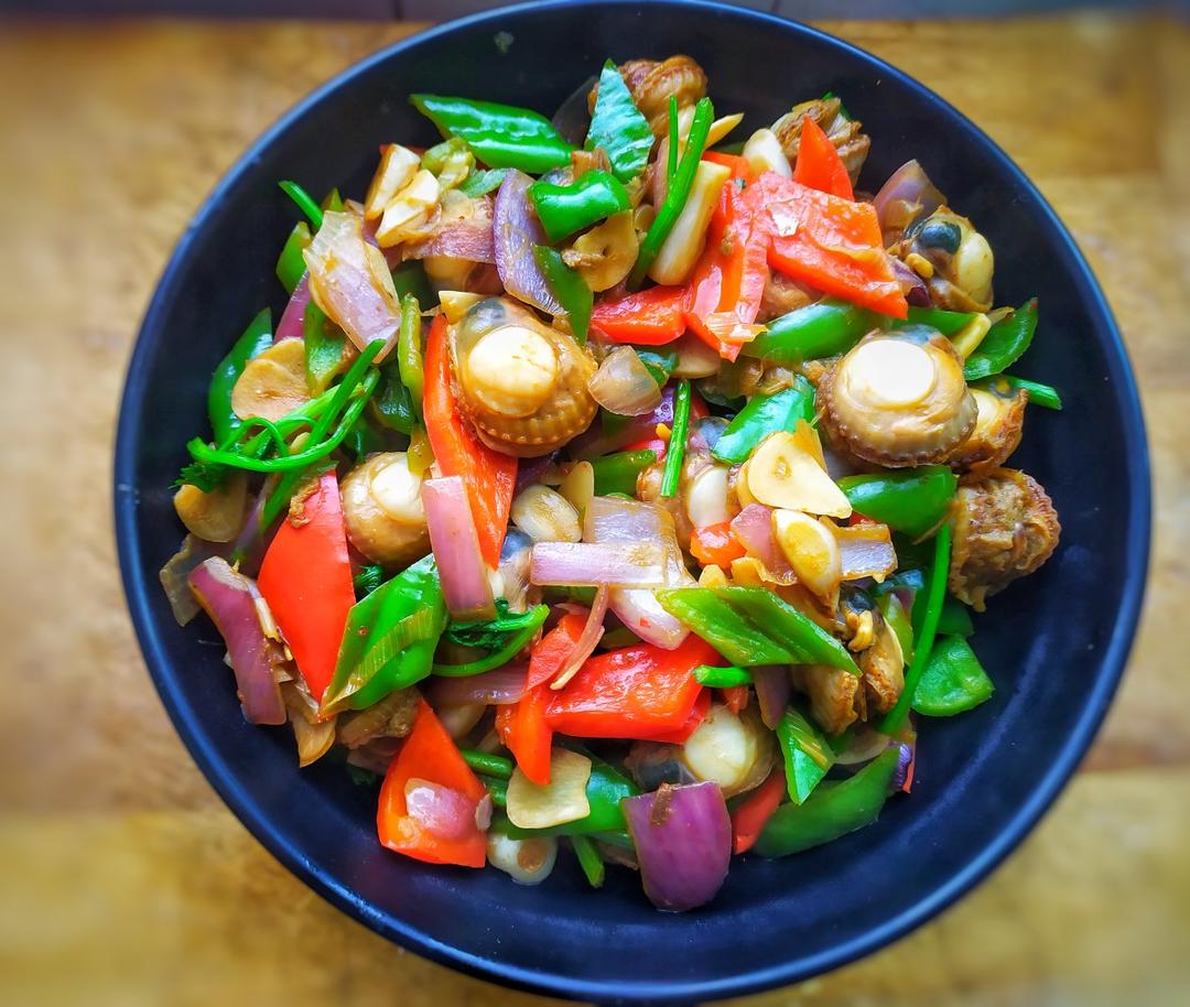 拌米饭賊好吃——扇贝肉炒辣椒