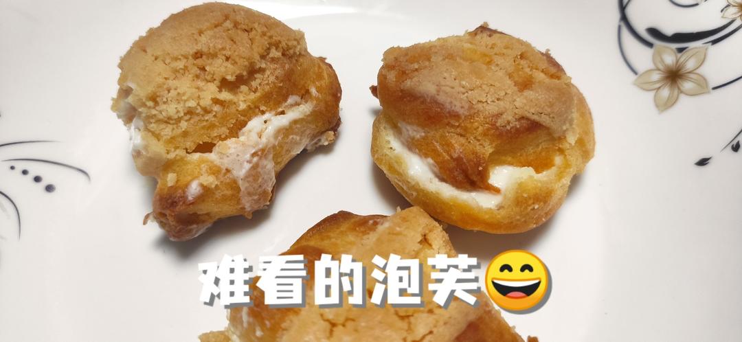 酥皮奶油泡芙--#皮黑森林#