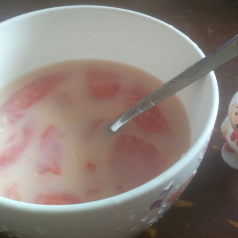 西瓜椰奶西米露