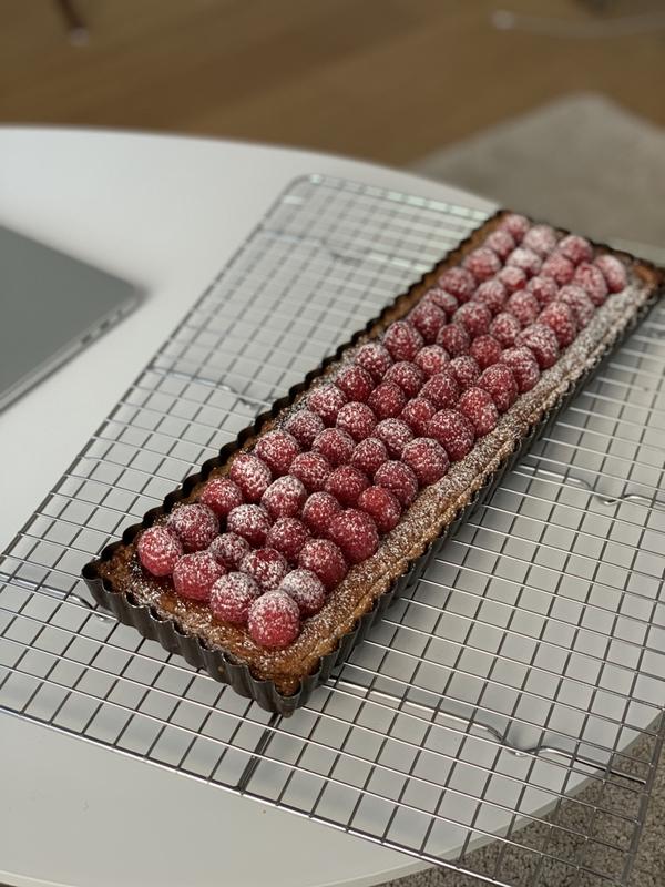 【Cheat Day】树莓杏仁奶油塔（长形）Raspberry Frangipane Tart