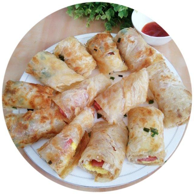 秒杀路边摊手抓饼❗️教你自制手抓饼胚