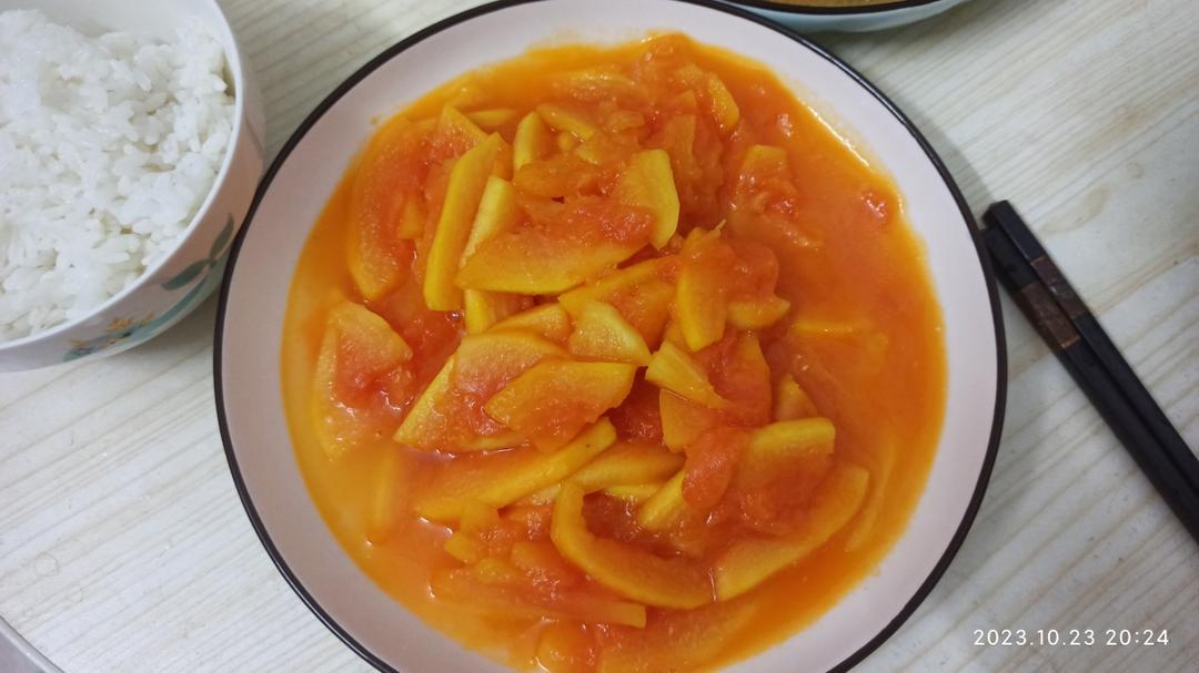 简易炒木瓜