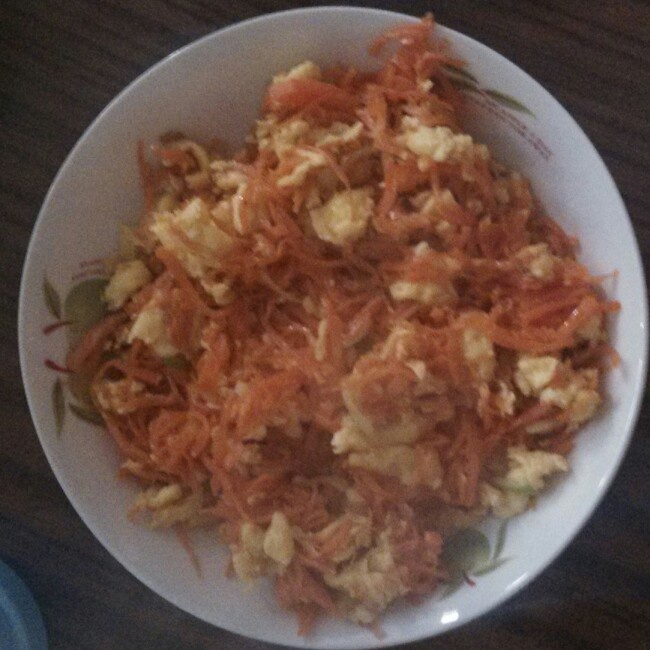鸡蛋炒胡萝卜