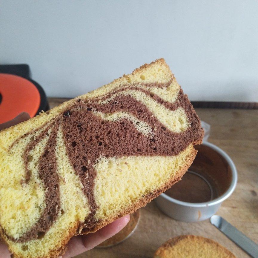 可可味——斑马纹戚风蛋糕