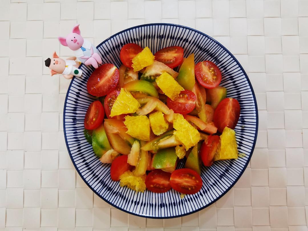 虾仁黑椒柠檬鸡沙拉