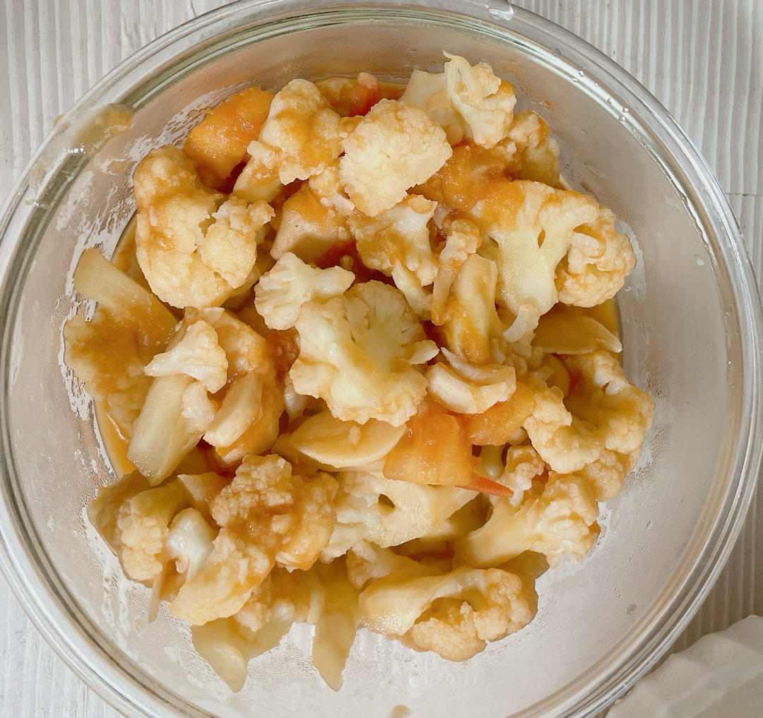 西红柿炒菜花（夏季开胃菜）