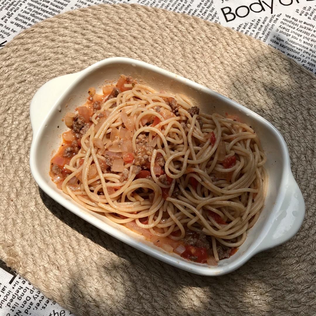 减脂版 番茄肉酱意面🍝幸福的味道