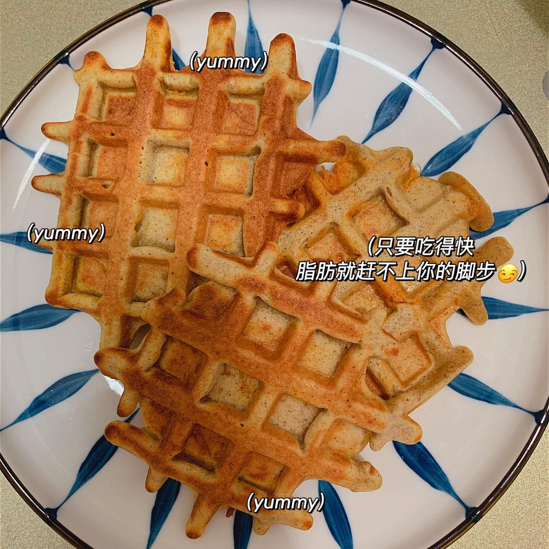 椰子油全麦华夫饼(不发酵)的做法