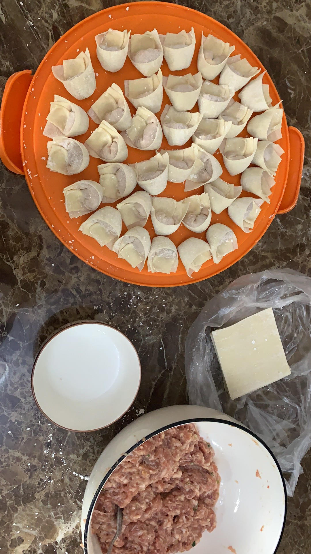 肉不柴的馄饨馅