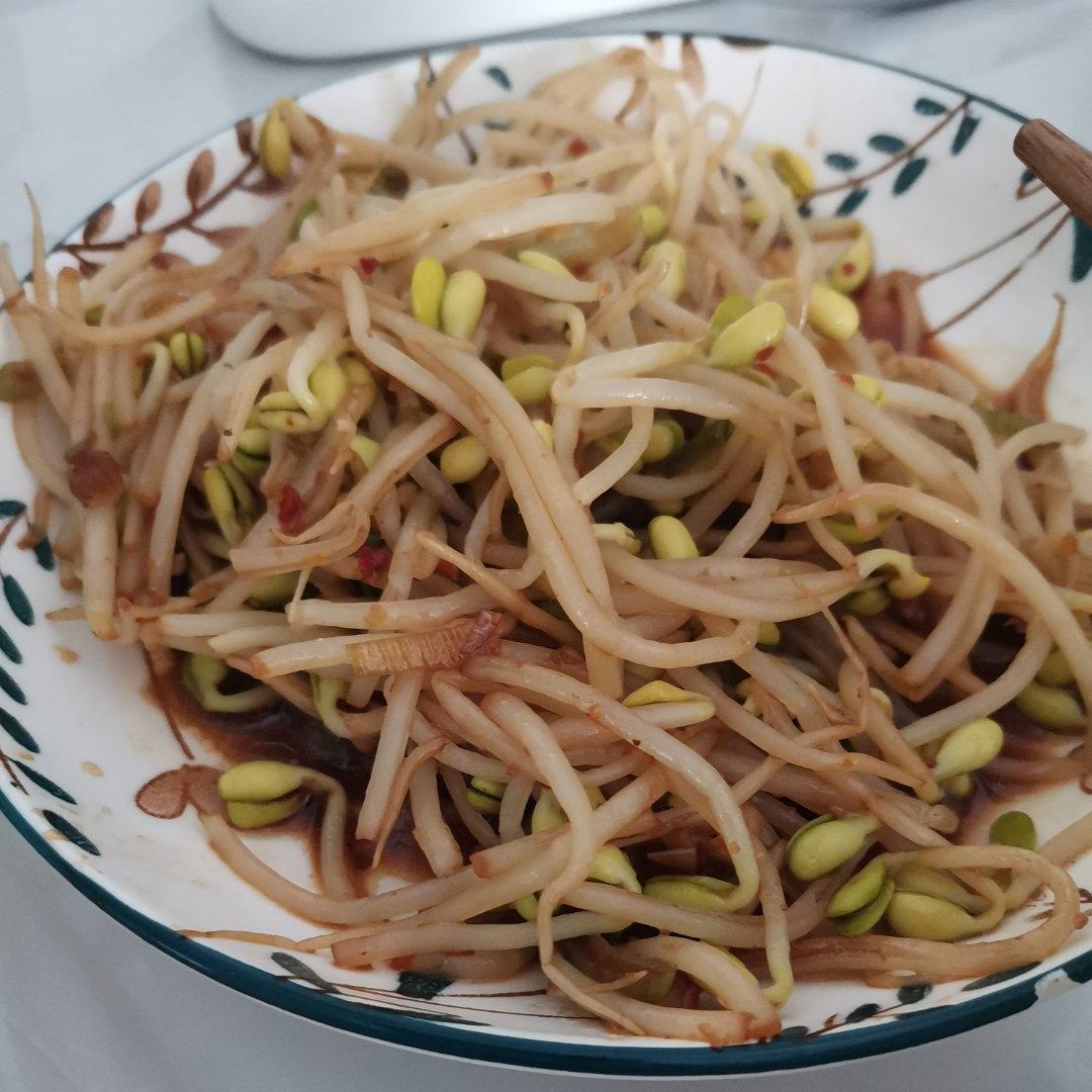 炒黄豆芽