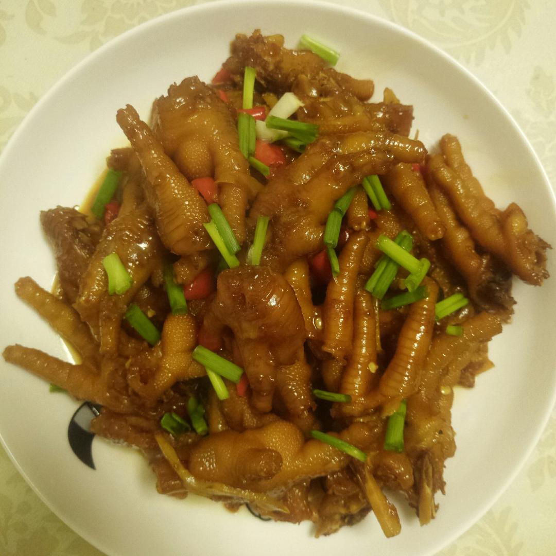 香辣烧鸡爪