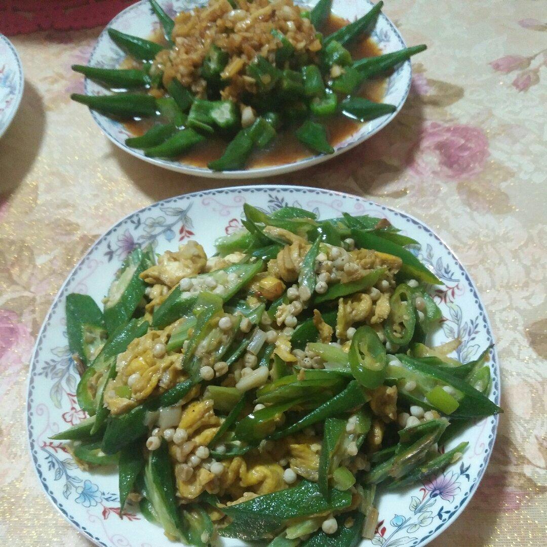 秋葵炒蛋