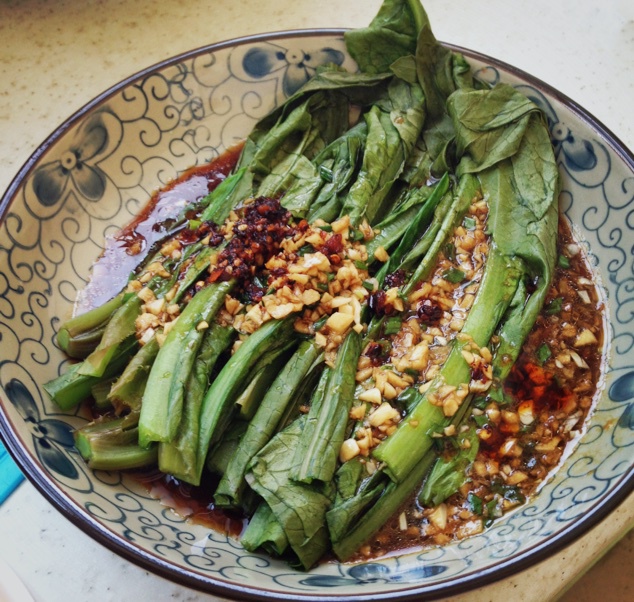 白灼油麦菜