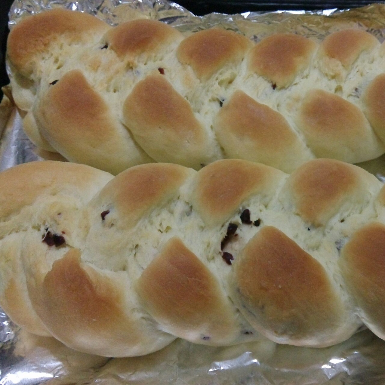 蔓越莓辫子面包