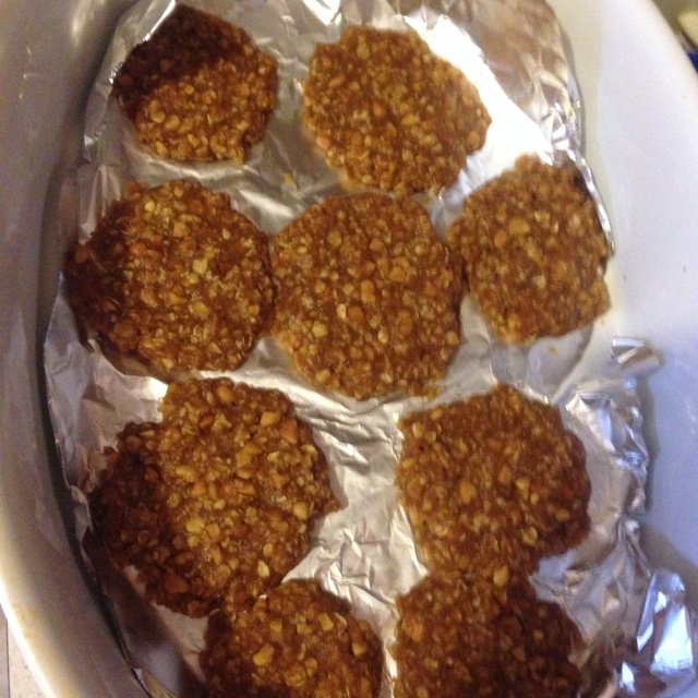 无粉无油燕麦花生酱饼干