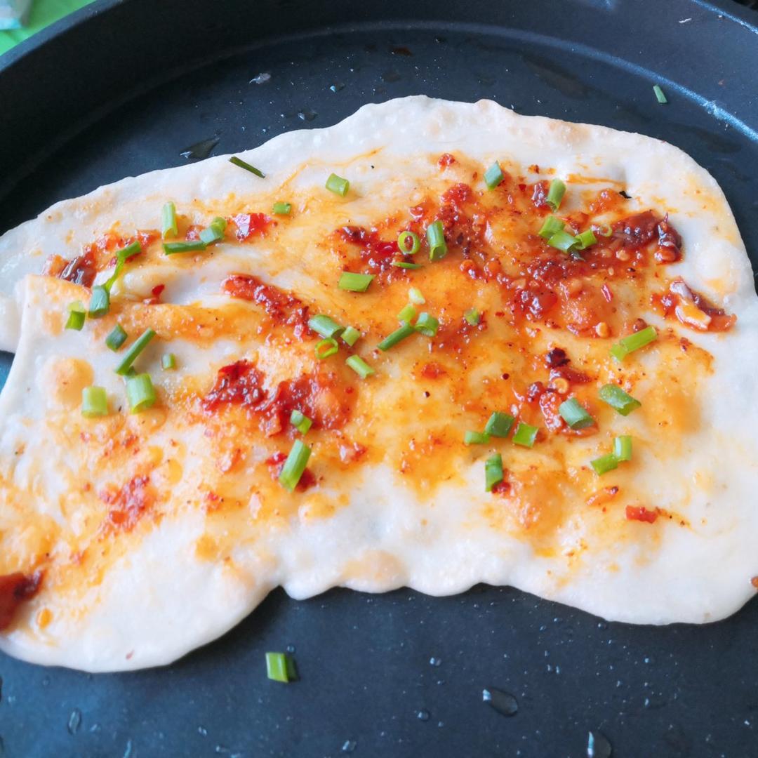 葱油饼（面粉吸水量不一样、水慢慢加）