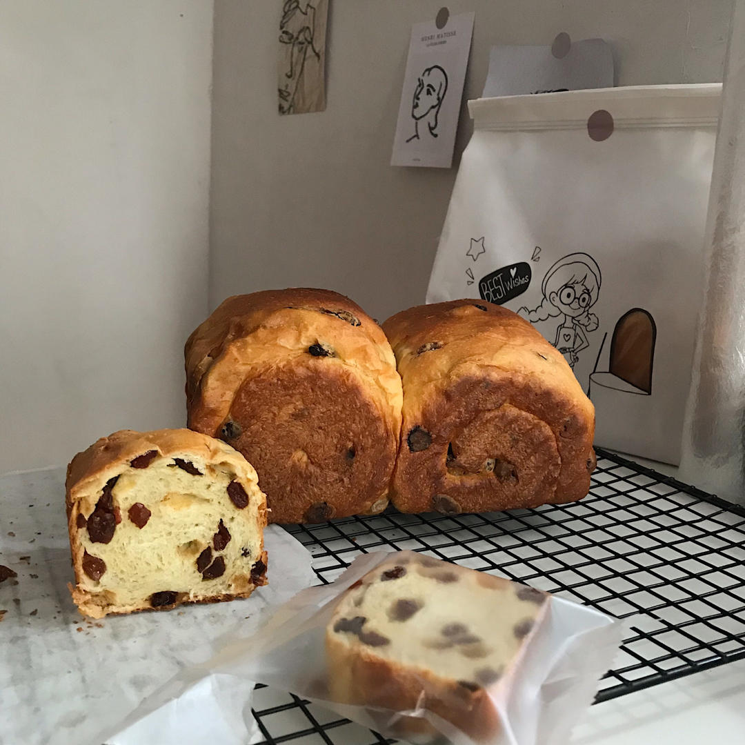 《银座顶级吐司》—— 葡萄干吐司（中种制法）