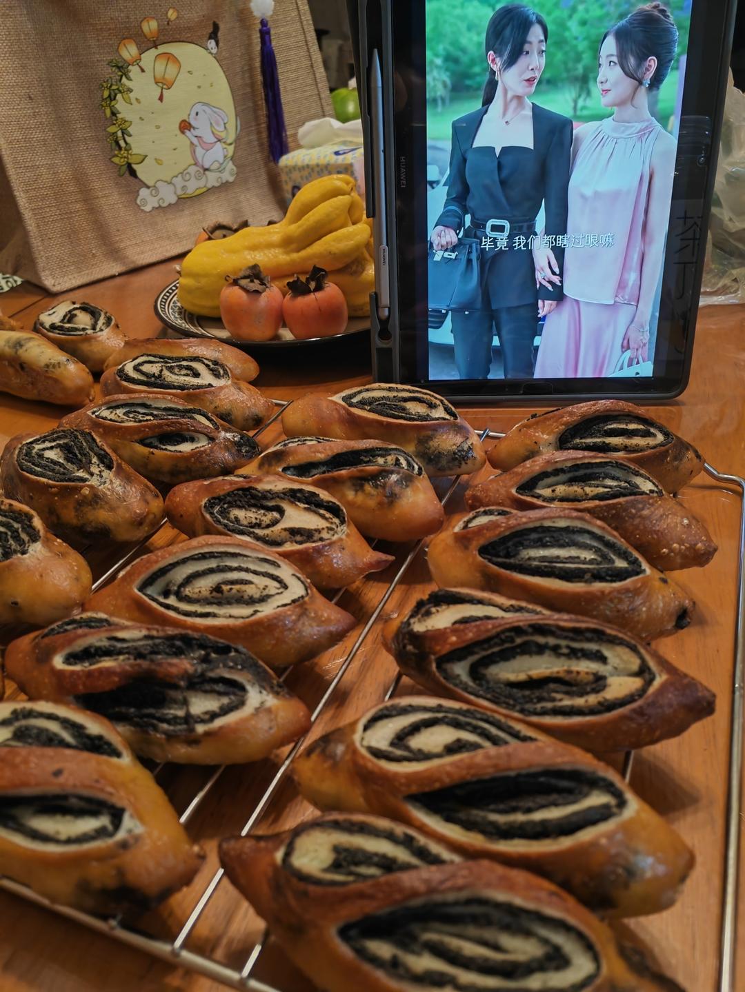 碱水系列又更新啦！香浓的黑芝麻碱水棒