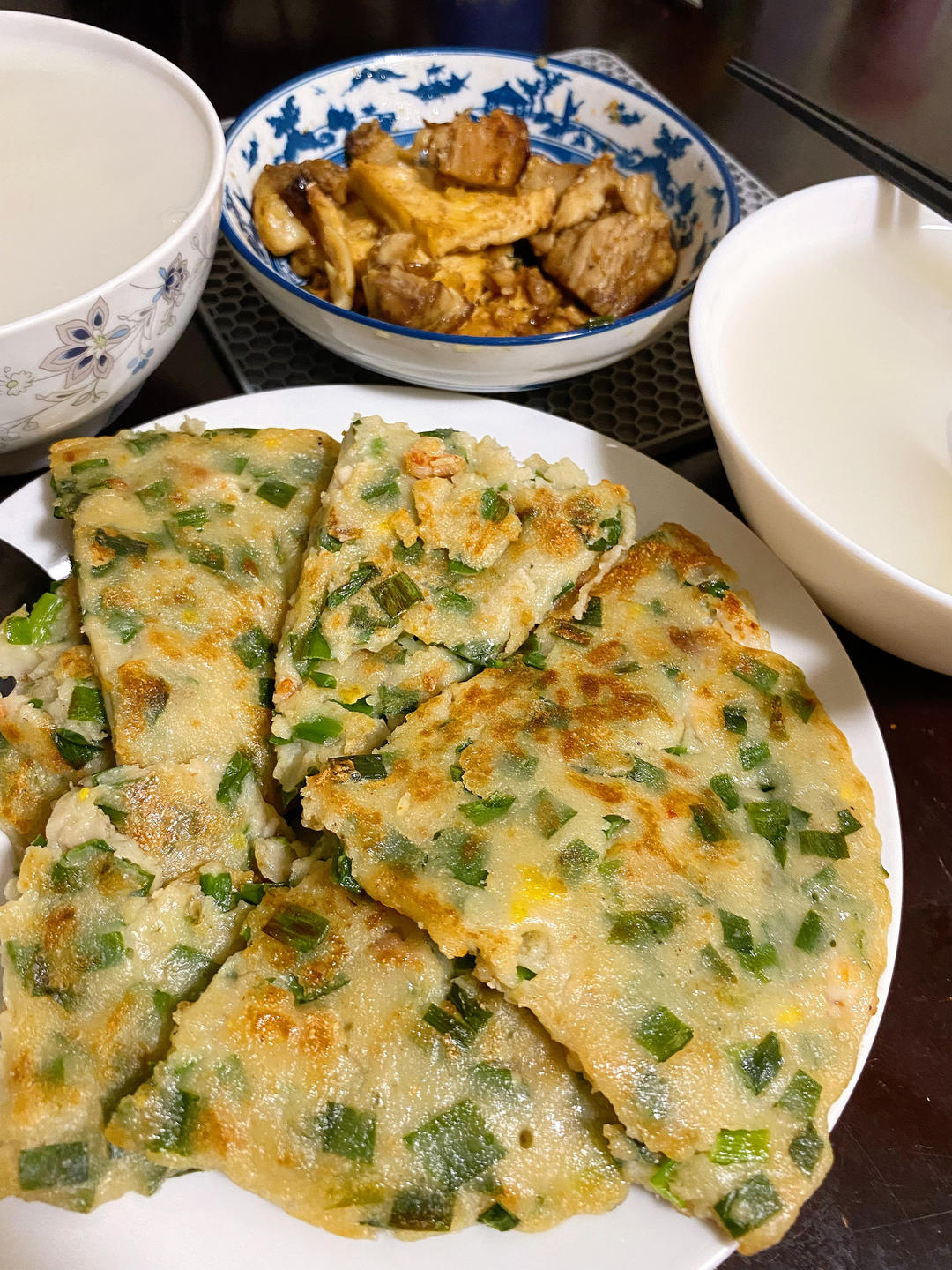 葱花火腿鸡蛋软饼