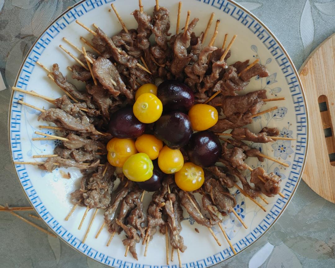 只需翻炒几下的儿童版牙签牛肉