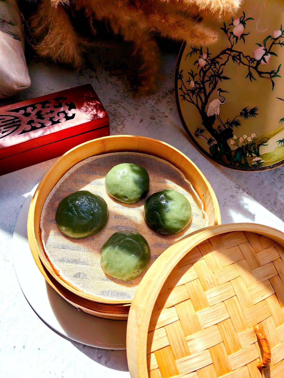 青团（艾草粉版不开裂不塌陷）