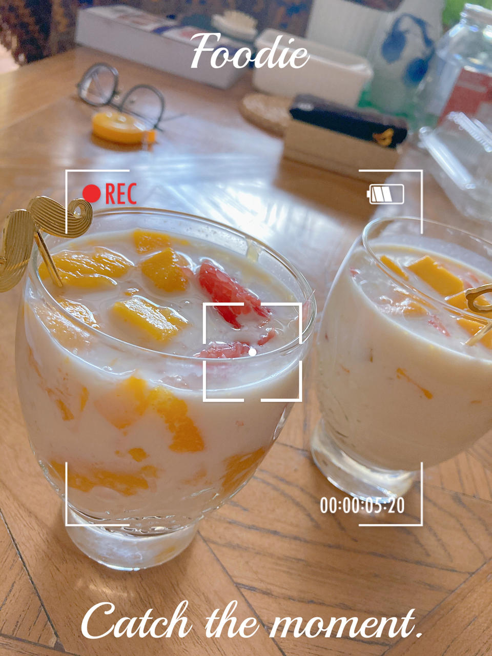 港式甜品——杨枝甘露(芒果西米露)附芒果花切法