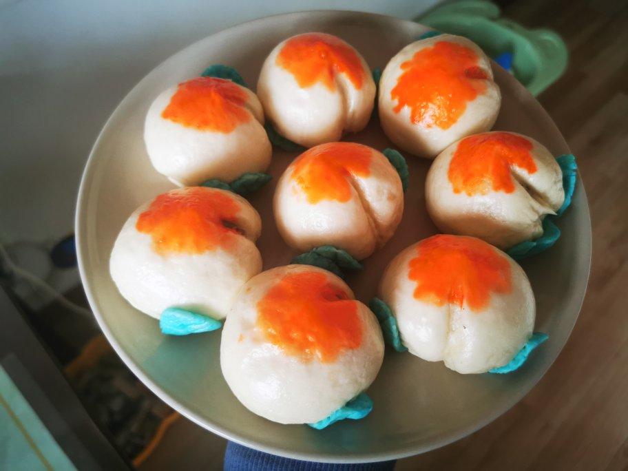 【寿桃包】中国人最传统的生日蛋糕，好惊艳！