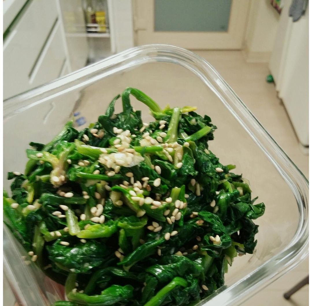 凉拌菠菜