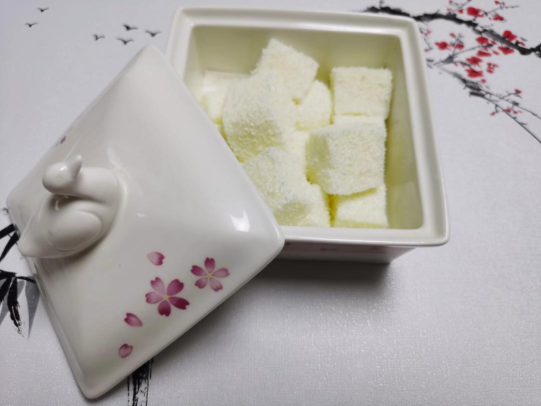 超简单！巨好吃！椰蓉牛奶小方（无需奶油炼乳）一次成功