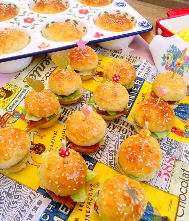 bunny酱紫做的mini小汉堡---高颜值,超好味