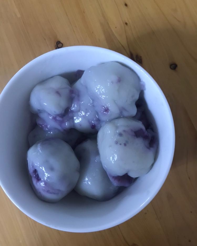 紫薯汤圆