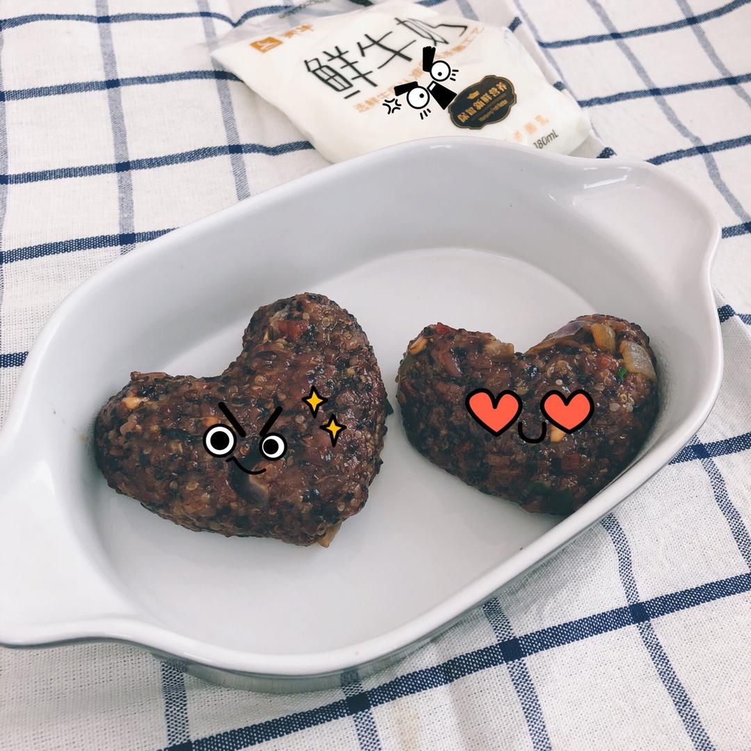 三色藜麦饭团