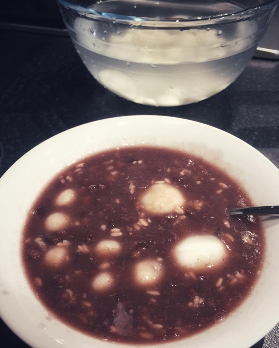酒酿赤豆元宵