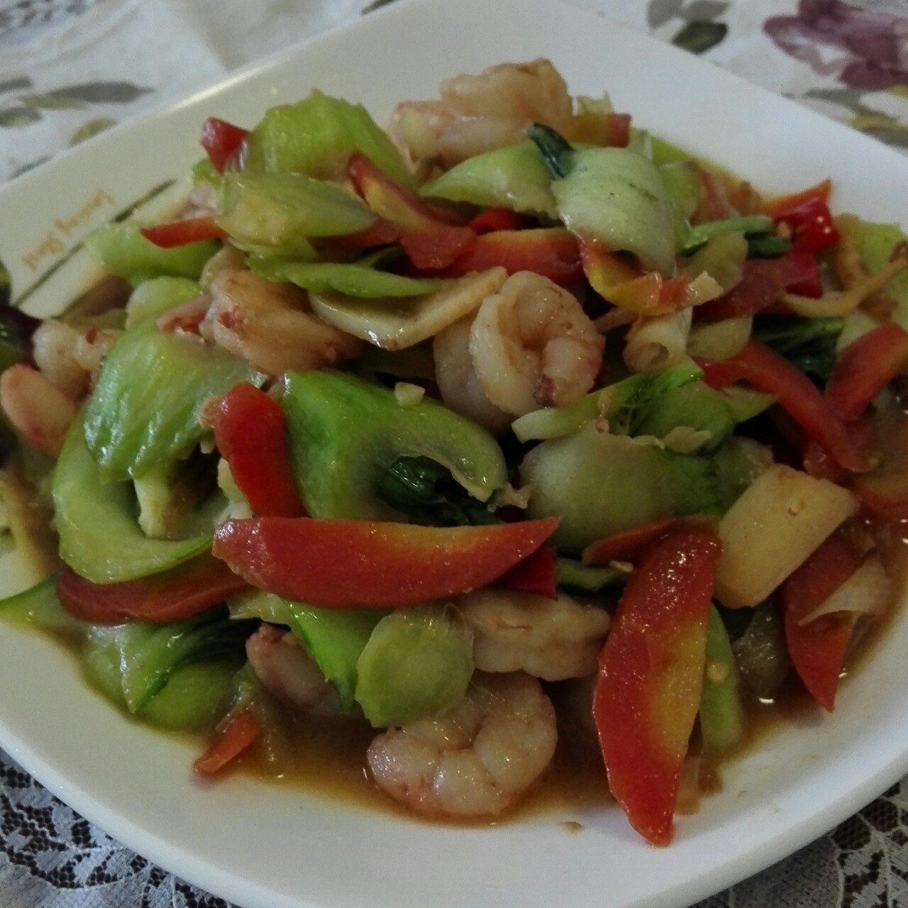 虾仁油菜