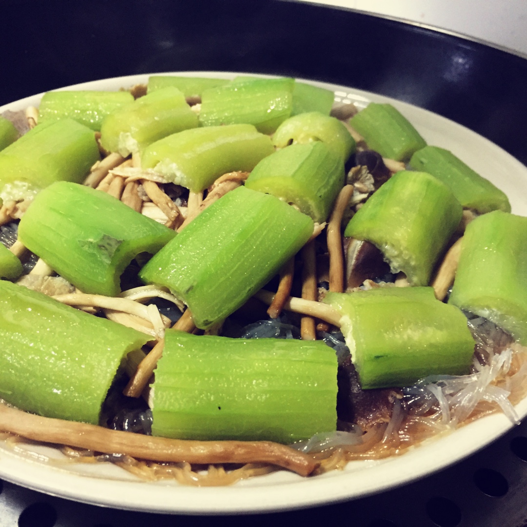 粉丝蒸丝瓜