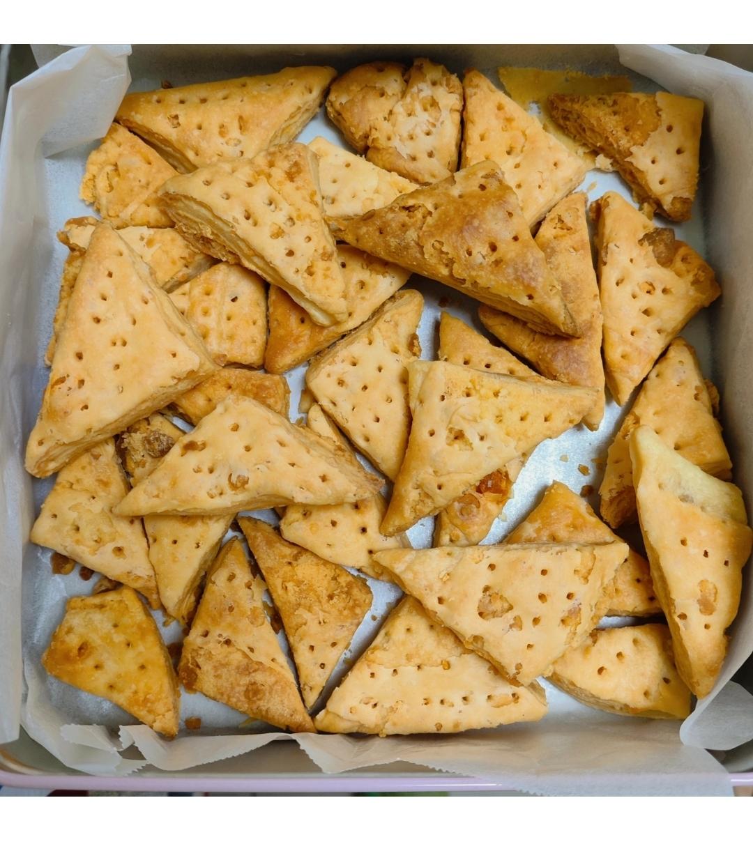 🔥㊙️酥掉渣的咸蛋黄饼干‼️一学就会，超好吃