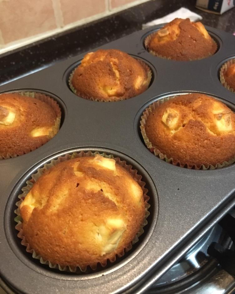 菘麻做的海盐焦糖乳酪muffin