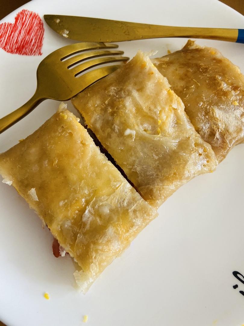 三分钟就可以做好孩子的早餐（手抓饼）