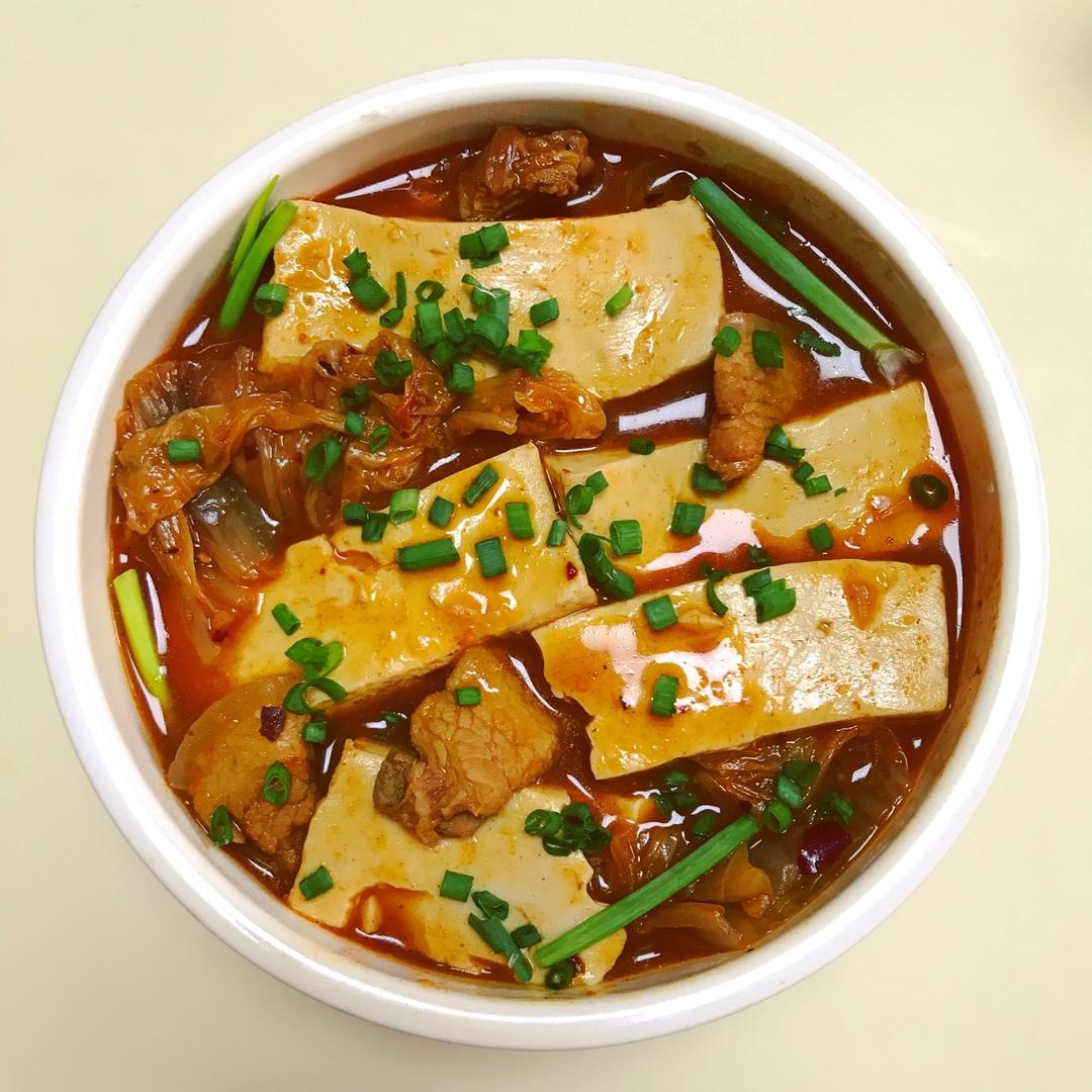 辣白菜豆腐汤