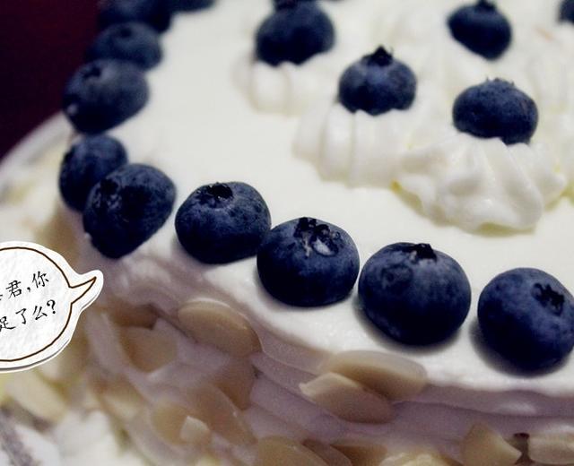 蓝莓生日蛋糕的做法