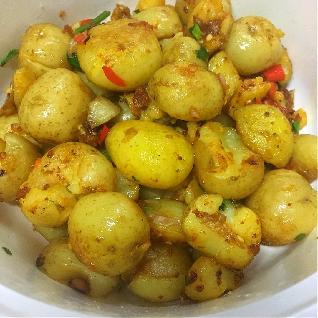 孜然香辣煎小土豆
