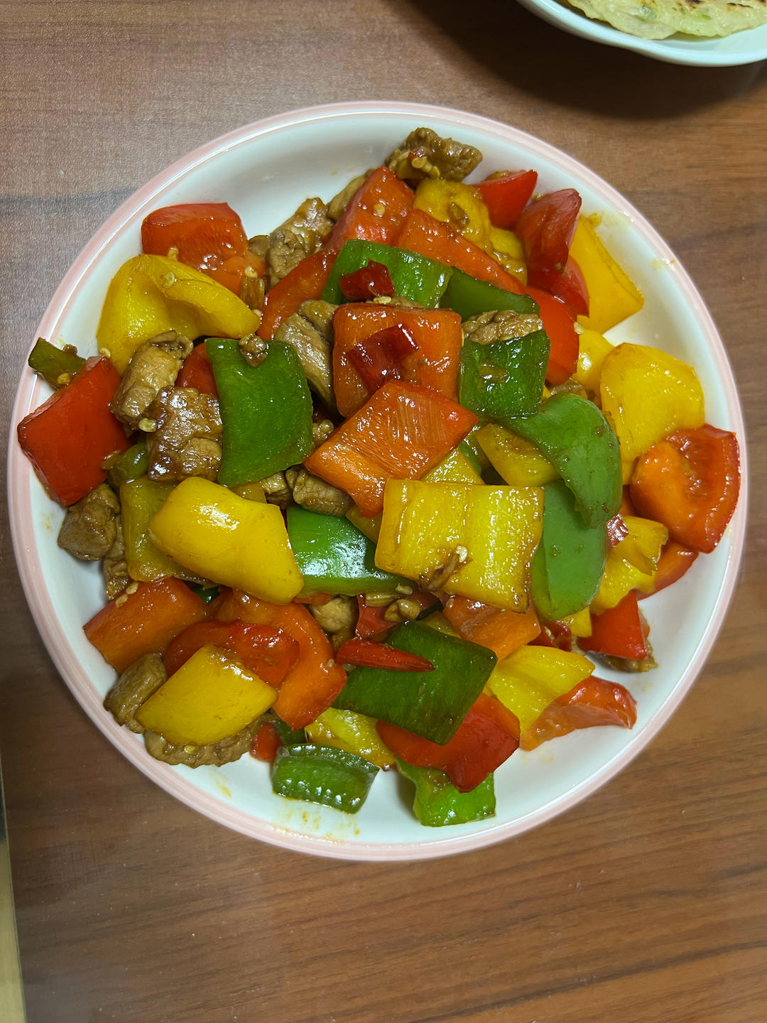 彩椒炒肉（柿子椒炒肉）