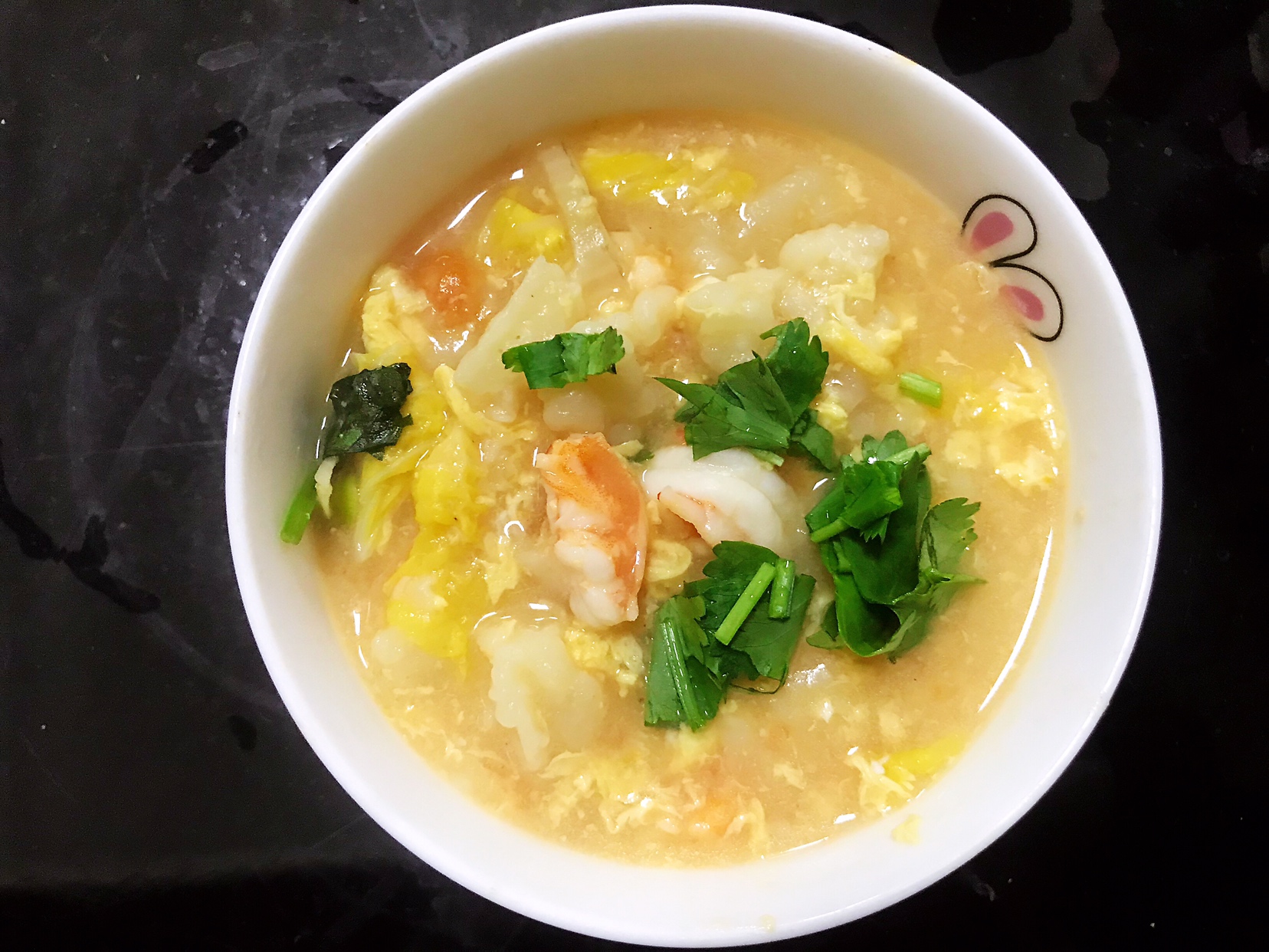 蔬菜虾仁疙瘩汤的做法