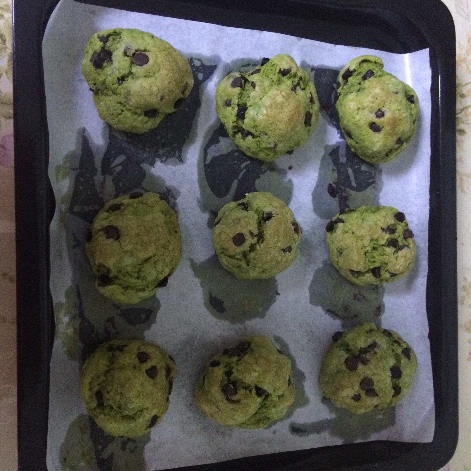 抹茶奶酪巧克力曲奇 Matcha Cream Cheese Choc Cookies