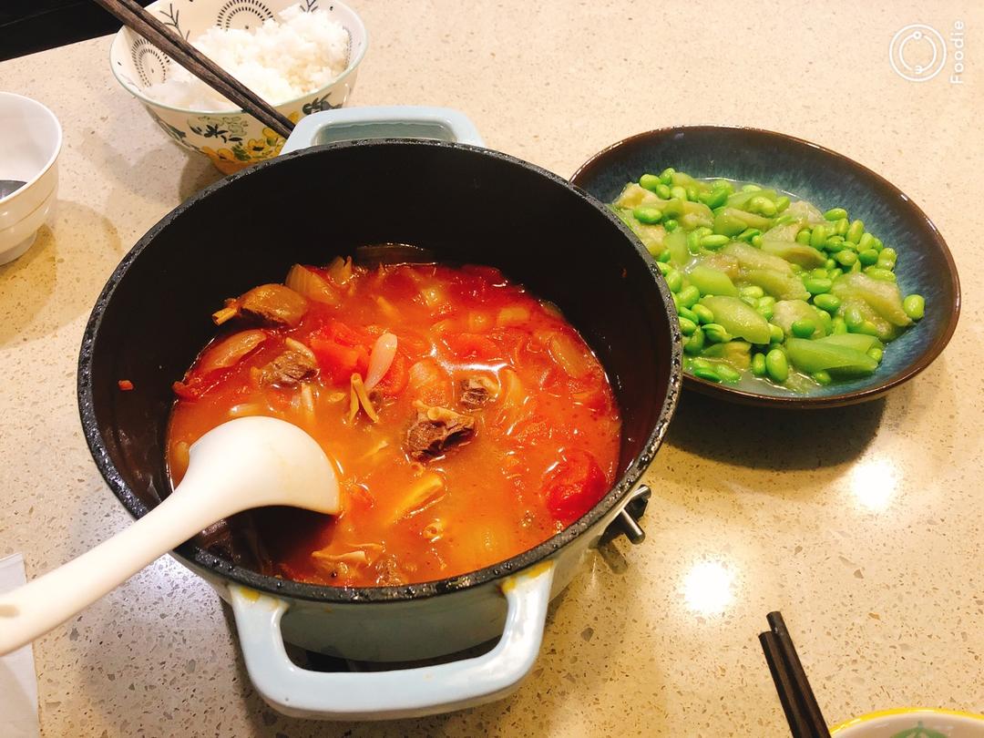 番茄牛腩(这样做牛肉不会老哦）