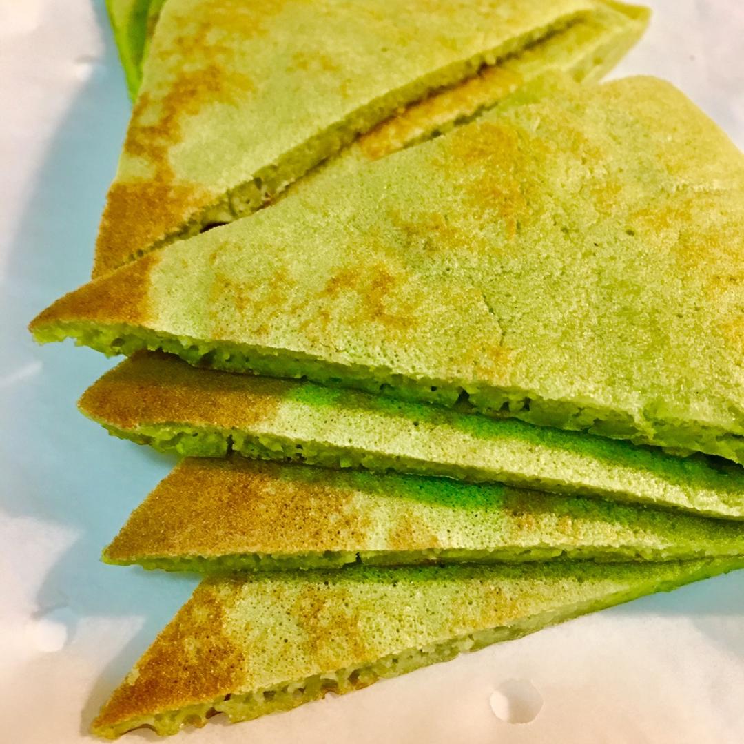 青汁鸡蛋饼