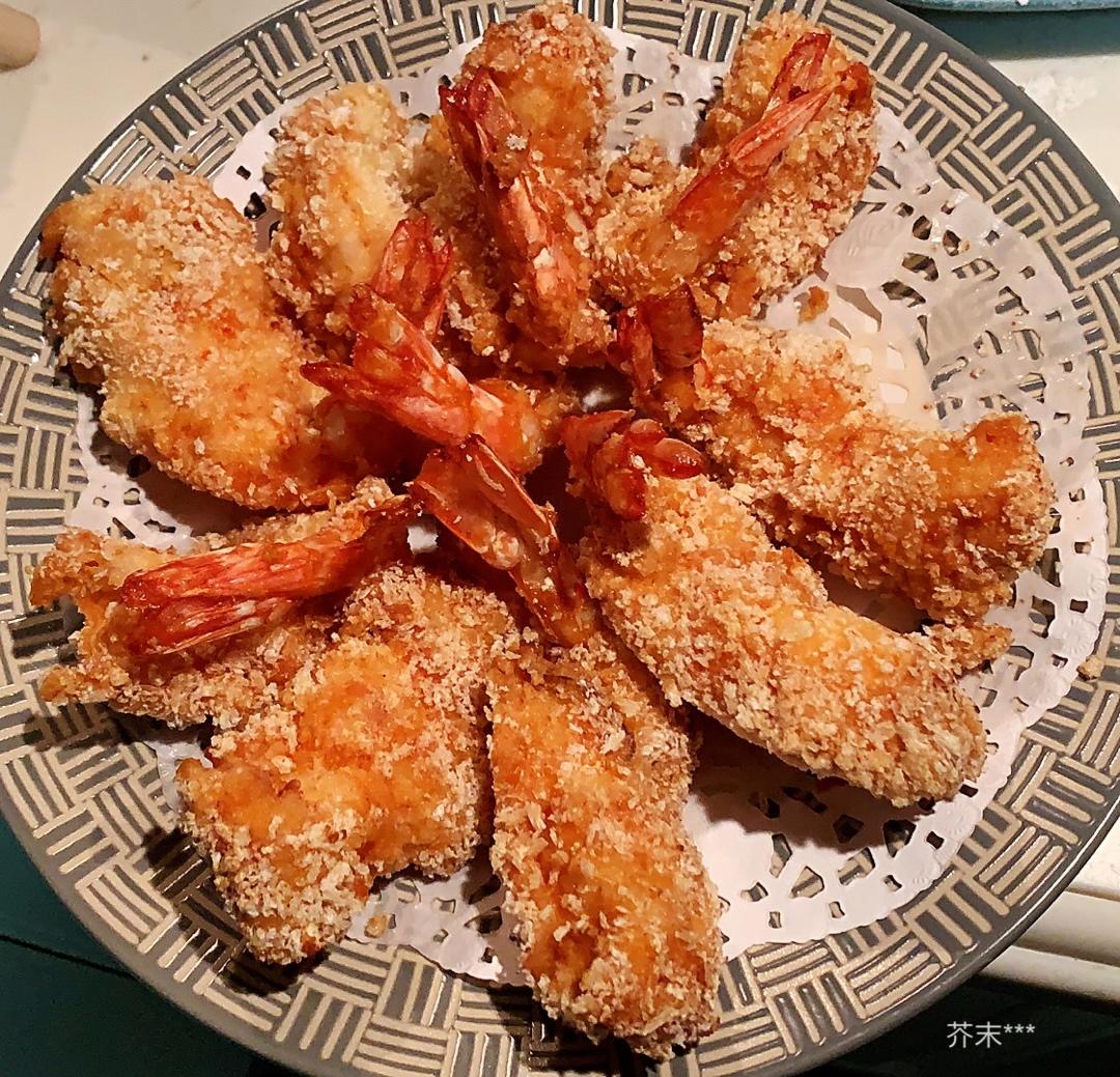 面包糠炸虾