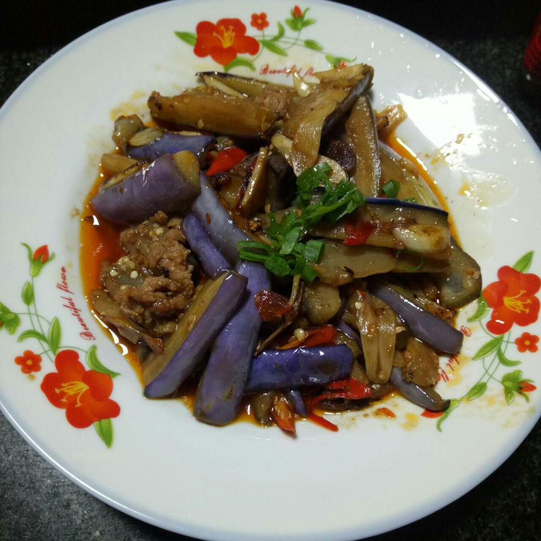 红烧肉沫茄子