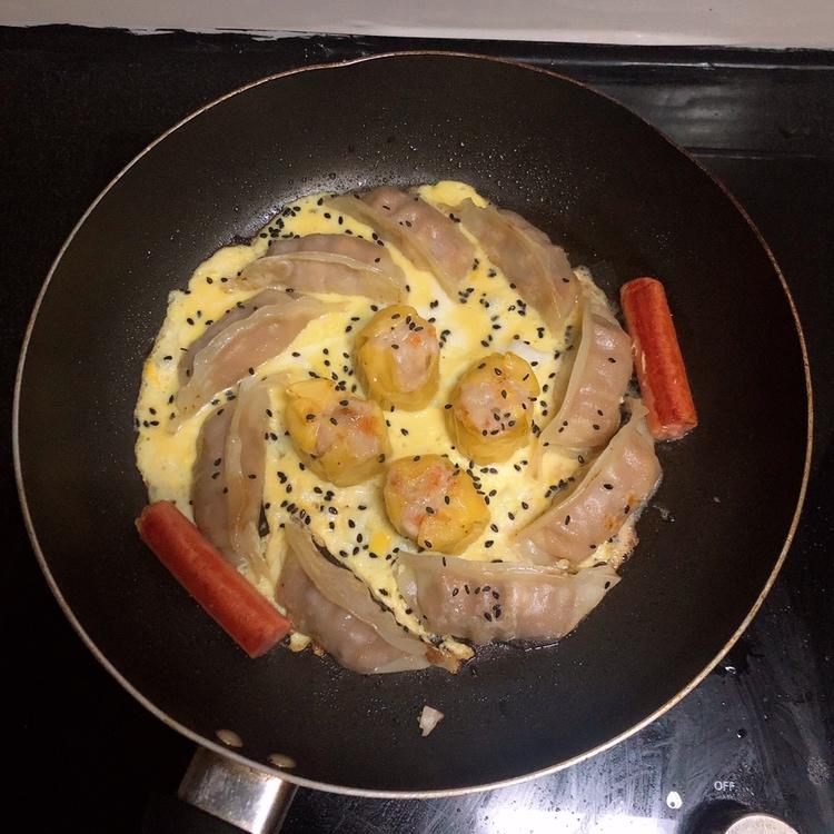 懒人快手抱蛋煎饺